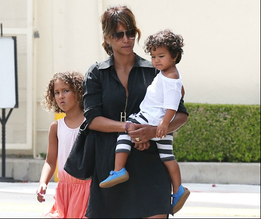 Halle Berry with children